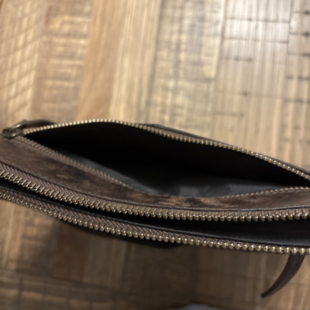 Luxeoria Brown Leather Cross Body Bag - Picture 6 of 8